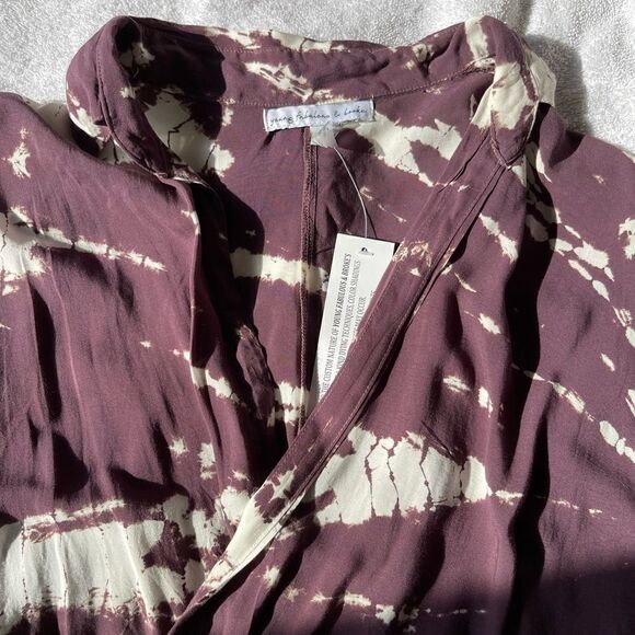 YOUNG FABULOUS & BROKE Raine Tie Dye Wrap Dress - Picture 9 of 15